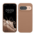 kwmobile Handyhülle für Google Pixel 9 Hülle / Google Pixel 9 Pro Hülle, für Pixel 9 Hülle / Pixel 9 Pro Hülle, für Pixel 9 Case / Pixel 9 Pro Case - Hülle Silikon - kabelloses Laden - Cappuccino Cappuccino  