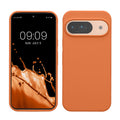 kwmobile Handyhülle für Google Pixel 9 Hülle / Google Pixel 9 Pro Hülle, für Pixel 9 Hülle / Pixel 9 Pro Hülle, für Pixel 9 Case / Pixel 9 Pro Case - Hülle Silikon - kabelloses Laden - Warme Aprikose Warme Aprikose  