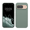 kwmobile Handyhülle für Google Pixel 9 Hülle / Google Pixel 9 Pro Hülle, für Pixel 9 Hülle / Pixel 9 Pro Hülle, für Pixel 9 Case / Pixel 9 Pro Case - Hülle Silikon - kabelloses Laden - Rainwashed Grün Rainwashed Grün  