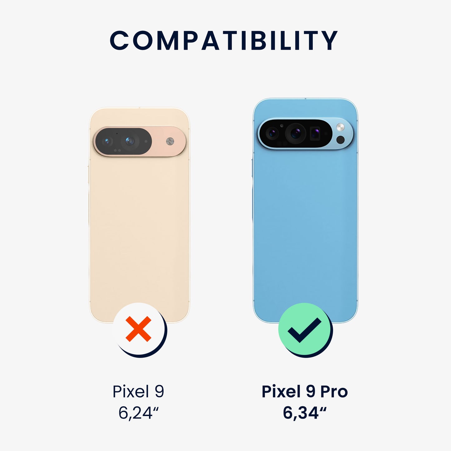 kwmobile Hülle kompatibel mit Google Pixel 9 Pro - Handy Case