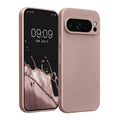 kwmobile Handyhülle kompatibel mit Google Pixel 9 Pro Hülle - weiche Silikon Case metallisch schimmernd in Metallic Arctic Berry Metallic Arctic Berry  