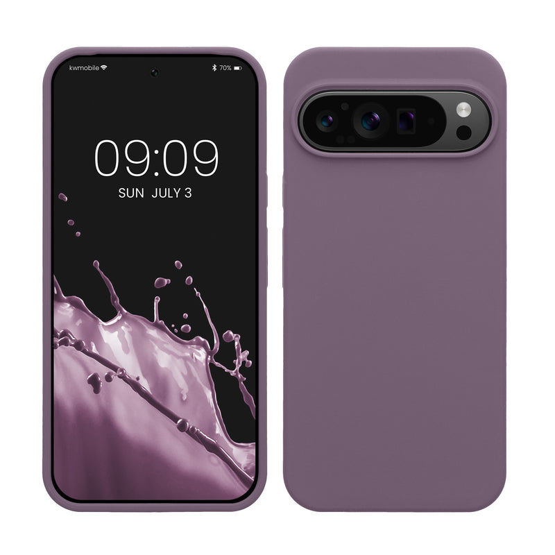 kwmobile Handyhülle für Google Pixel 9 Pro XL Hülle, für Pixel 9 Pro XL Case - Hülle Silikon - kabelloses Laden - Helle Iris Helle Iris  