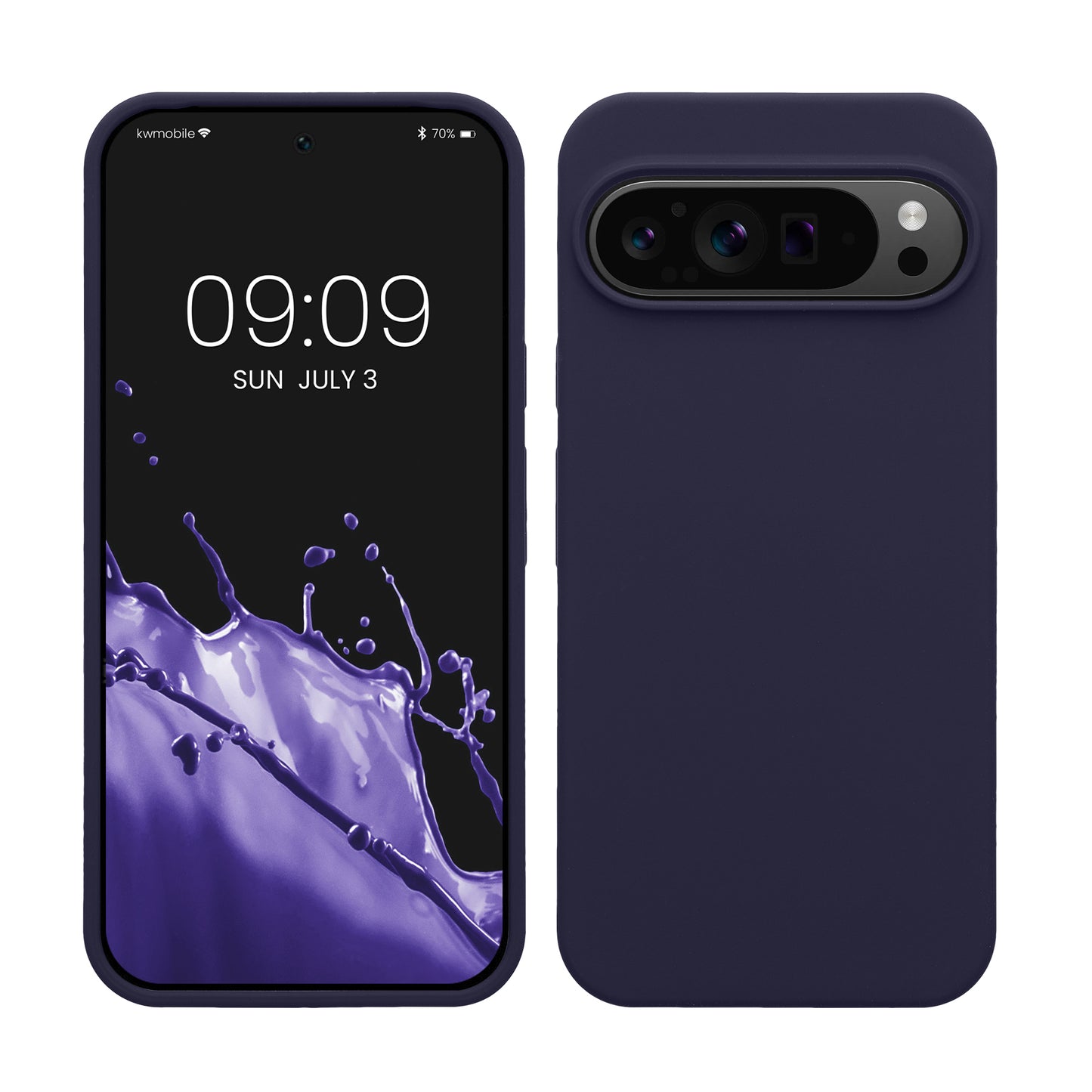 kwmobile Handyhülle für Google Pixel 9 Pro XL Hülle, für Pixel 9 Pro XL Case - Hülle Silikon - kabelloses Laden - Deep Ocean Deep Ocean  