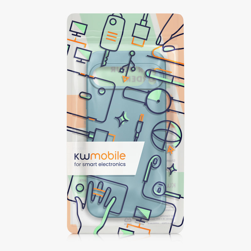 kwmobile Handyhülle für Google Pixel 9 Pro XL Hülle - weiche Silikon Case metallisch schimmernd - Schutzhülle Cover