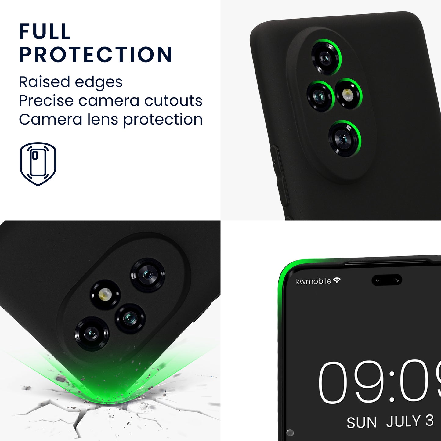 kwmobile Handyhülle für HONOR 200 Pro Hülle Silikon Case Schutzhülle Cover