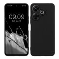 kwmobile Handyhülle kompatibel mit Xiaomi Poco M6 4G Hülle - Handy Case aus weichem Silikon in Schwarz matt Schwarz matt  