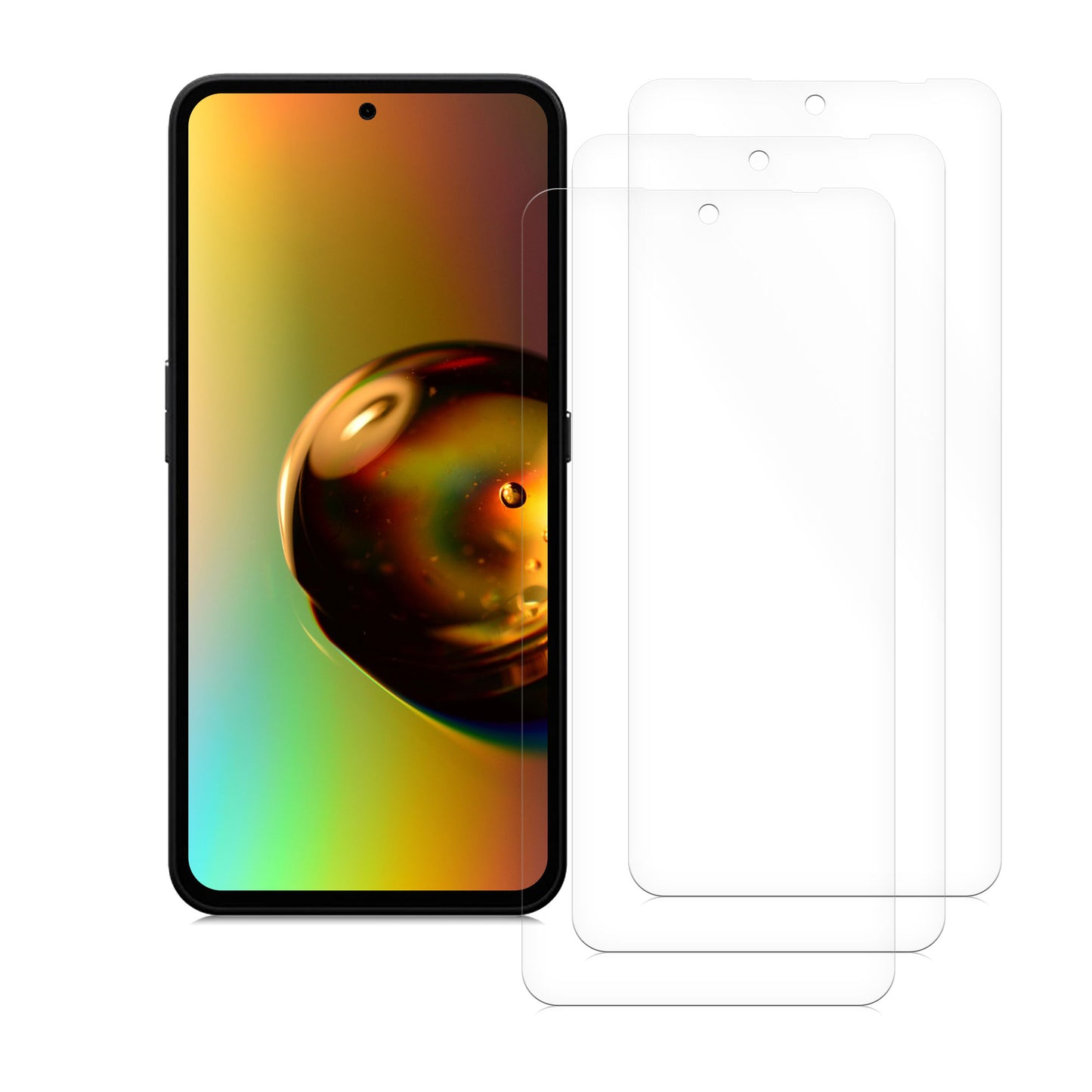 kwmobile Displayschutzfolie kompatibel mit CMF Phone 1 Folie Set