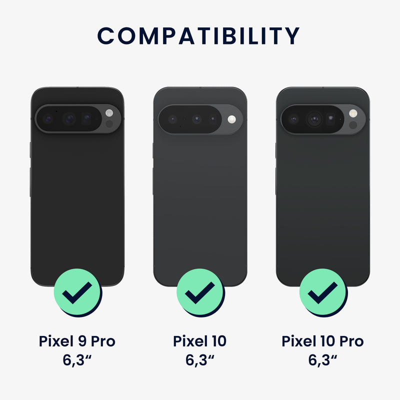 3x Folie kristallklar für Google Pixel 10 / Pixel 10 Pro / Pixel 9 Pro