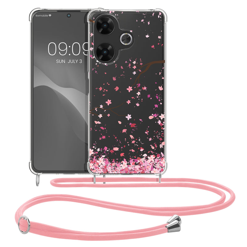 kwmobile Necklace Case kompatibel mit Xiaomi Redmi 13 Hülle Silikon Cover mit Handykette