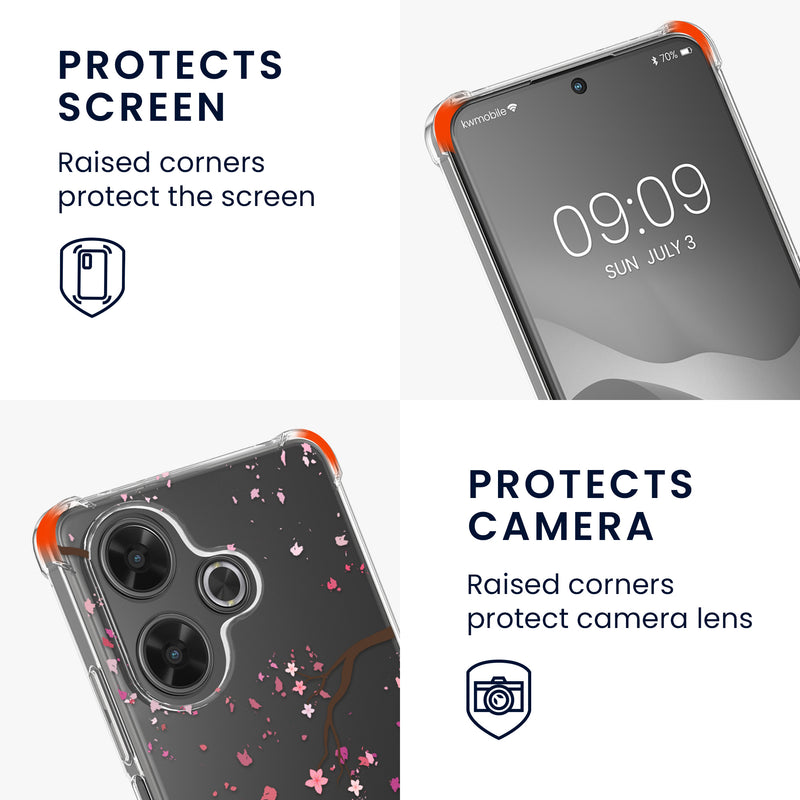 kwmobile Necklace Case kompatibel mit Xiaomi Redmi 13 Hülle Silikon Cover mit Handykette