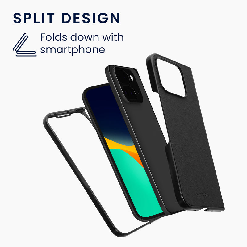 kwmobile Flip Hardcase kompatibel mit Google Pixel 9 Pro Fold - Hülle für Foldable Handy - Handyhülle