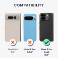 kwmobile Flip Hardcase kompatibel mit Google Pixel 9 Pro Fold - Hülle für Foldable Handy - Handyhülle