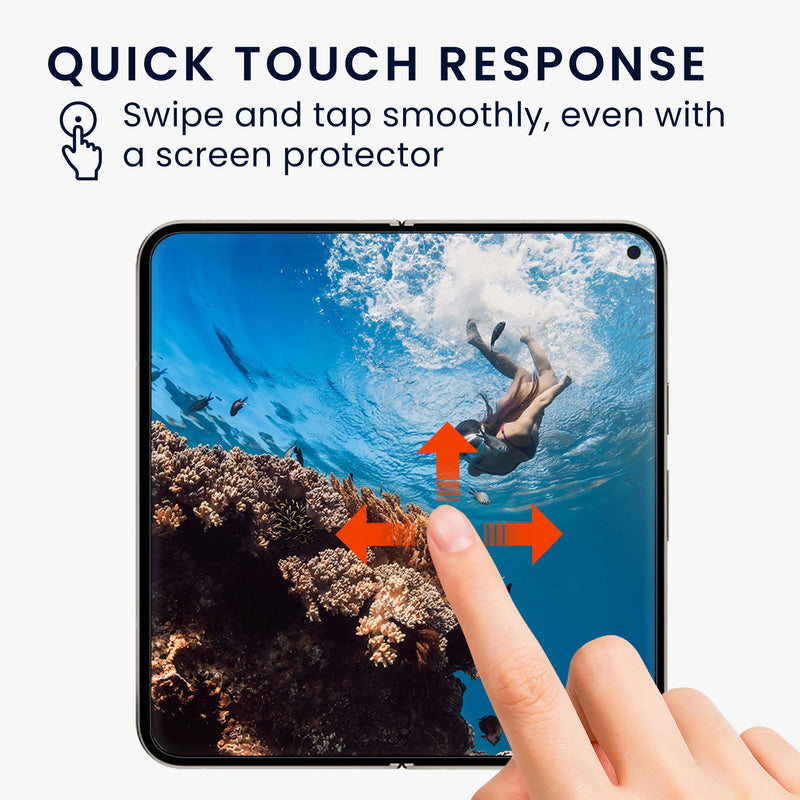 kwmobile Displayschutzfolie für innen und außen kompatibel mit Google Pixel 9 Pro Fold