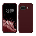 kwmobile Handyhülle für Google Pixel 9a Hülle, für Pixel 9a Case - Hülle Silikon - kabelloses Laden - Bordeaux Violett Bordeaux Violett  