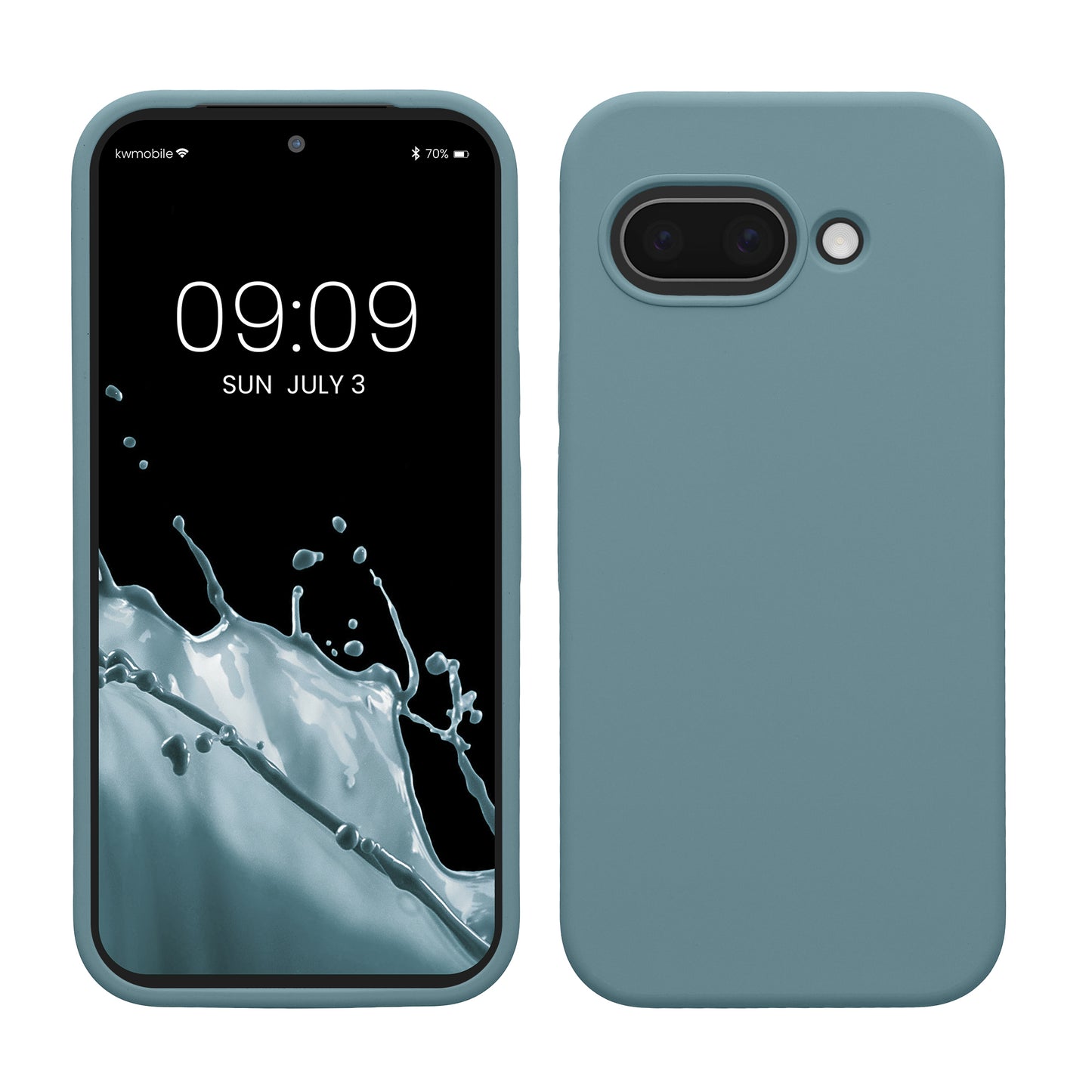 kwmobile Handyhülle für Google Pixel 9a Hülle, für Pixel 9a Case - Hülle Silikon - kabelloses Laden - Antique Stone Antique Stone  