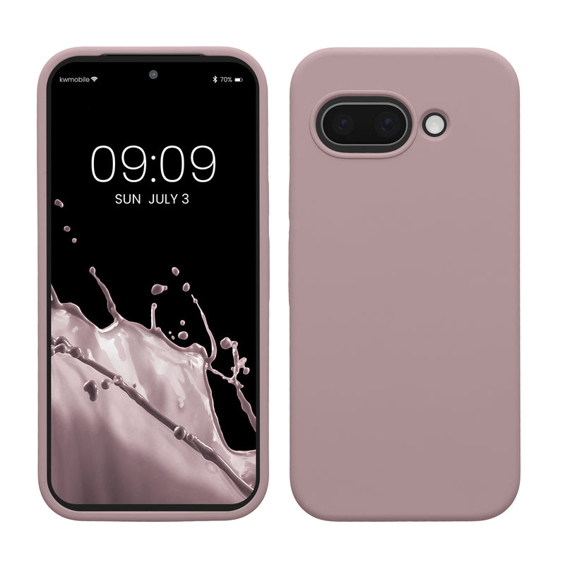kwmobile Handyhülle für Google Pixel 9a Hülle, für Pixel 9a Case - Hülle Silikon - kabelloses Laden - Nude Lilac Nude Lilac  