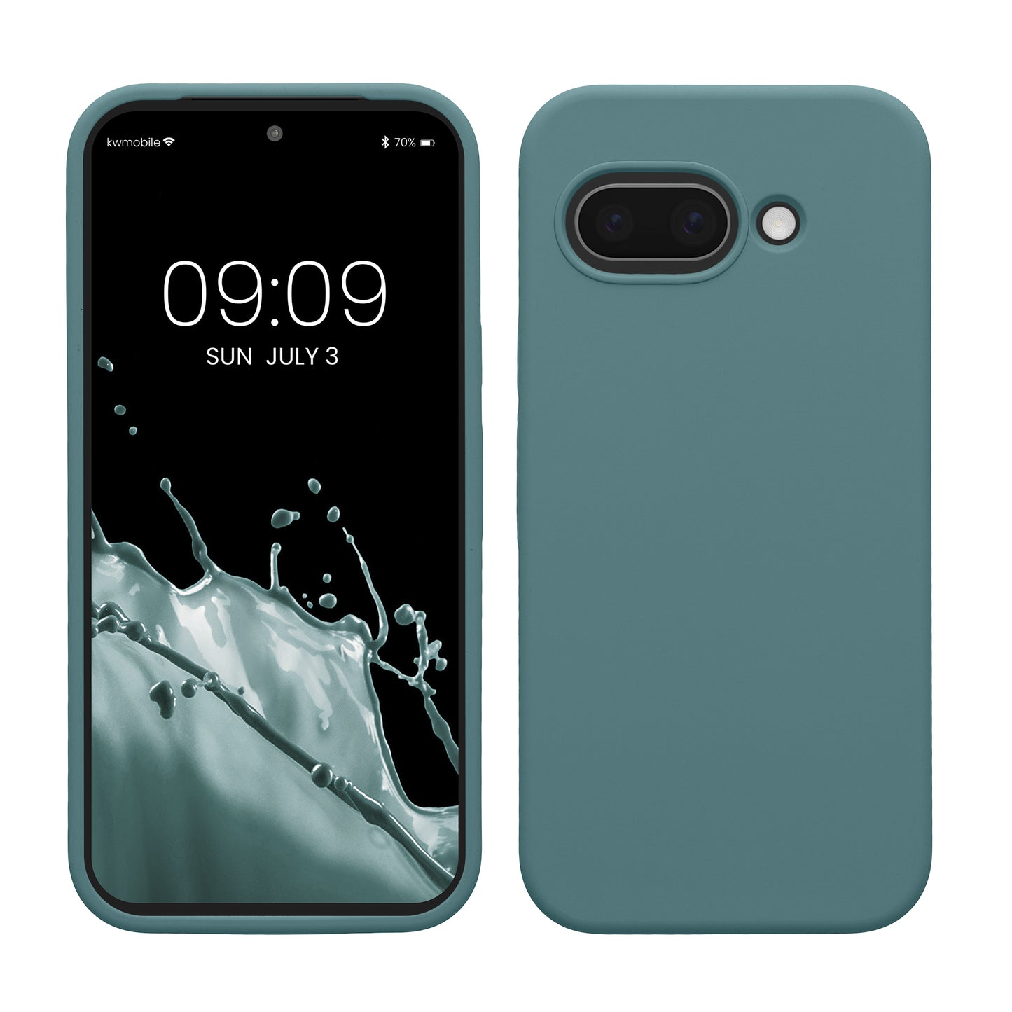 kwmobile Handyhülle für Google Pixel 9a Hülle, für Pixel 9a Case - Hülle Silikon - kabelloses Laden - Arctic Night Arctic Night  