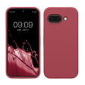 kwmobile Handyhülle für Google Pixel 9a Hülle, für Pixel 9a Case - Hülle Silikon - kabelloses Laden - Dark Rose Dark Rose  