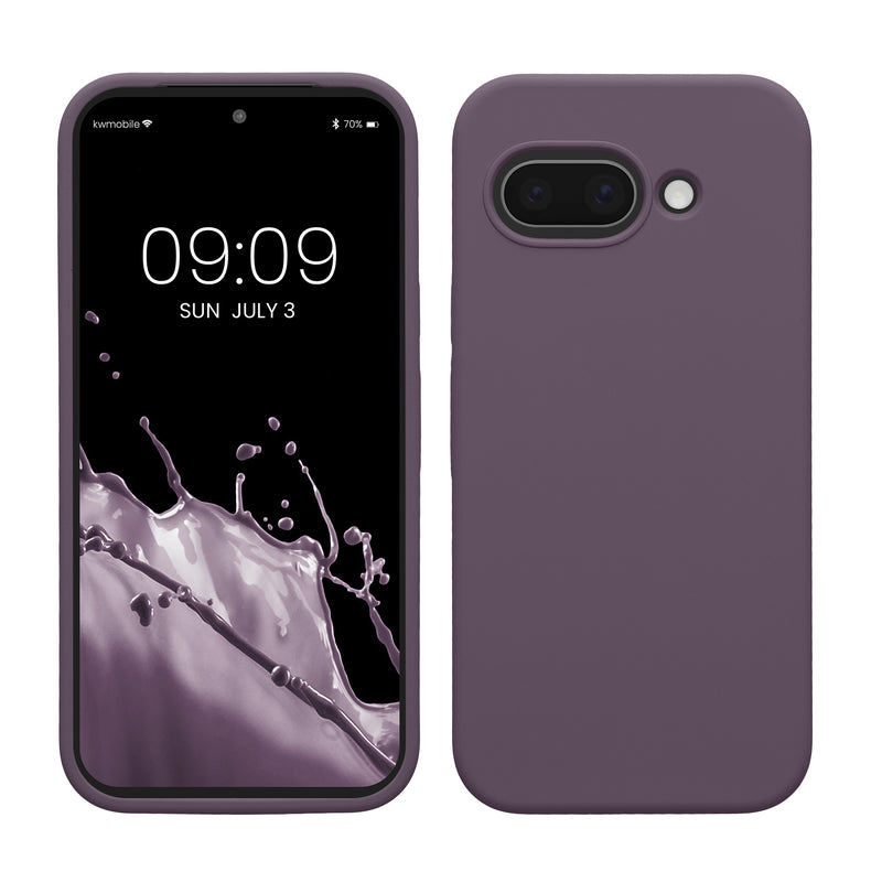 kwmobile Handyhülle für Google Pixel 9a Hülle, für Pixel 9a Case - Hülle Silikon - kabelloses Laden - Helle Iris Helle Iris  