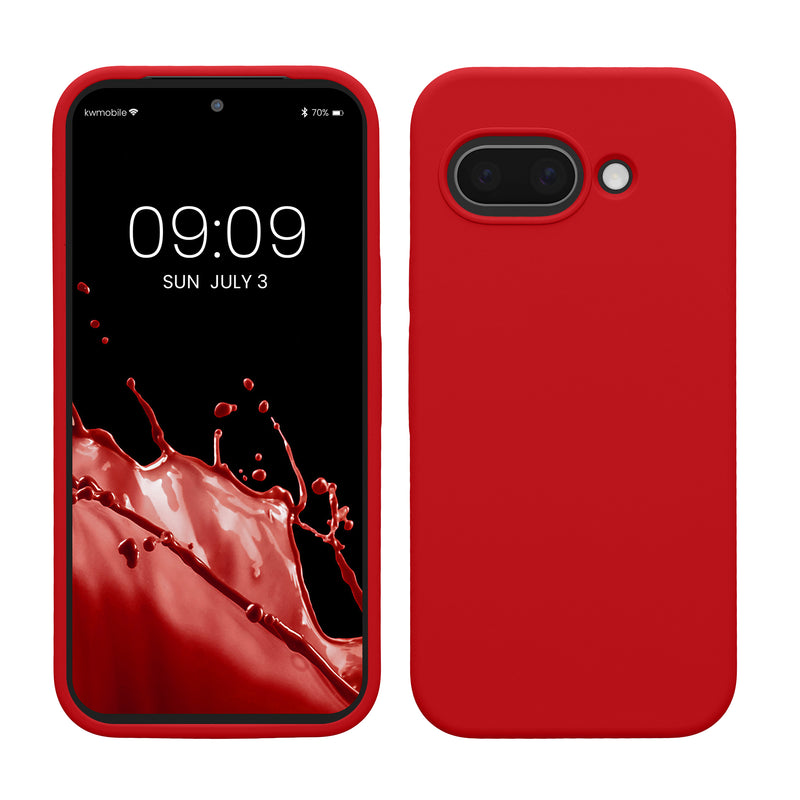 kwmobile Handyhülle für Google Pixel 9a Hülle, für Pixel 9a Case - Hülle Silikon - kabelloses Laden - Sweet Cherry Sweet Cherry  
