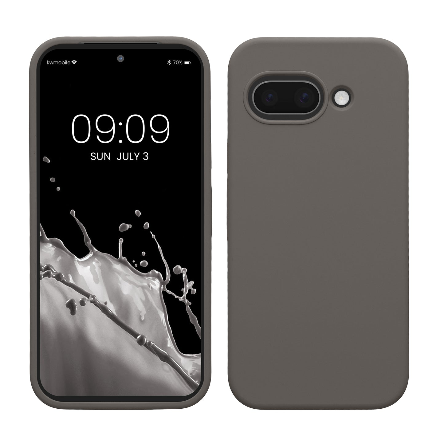 kwmobile Handyhülle für Google Pixel 9a Hülle, für Pixel 9a Case - Hülle Silikon - kabelloses Laden - Stone Dust Stone Dust  
