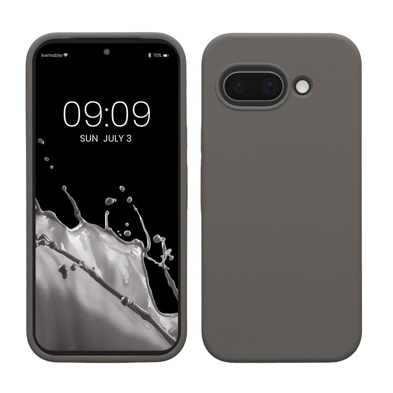 kwmobile Handyhülle für Google Pixel 9a Hülle, für Pixel 9a Case - Hülle Silikon - kabelloses Laden - Stone Dust Stone Dust  