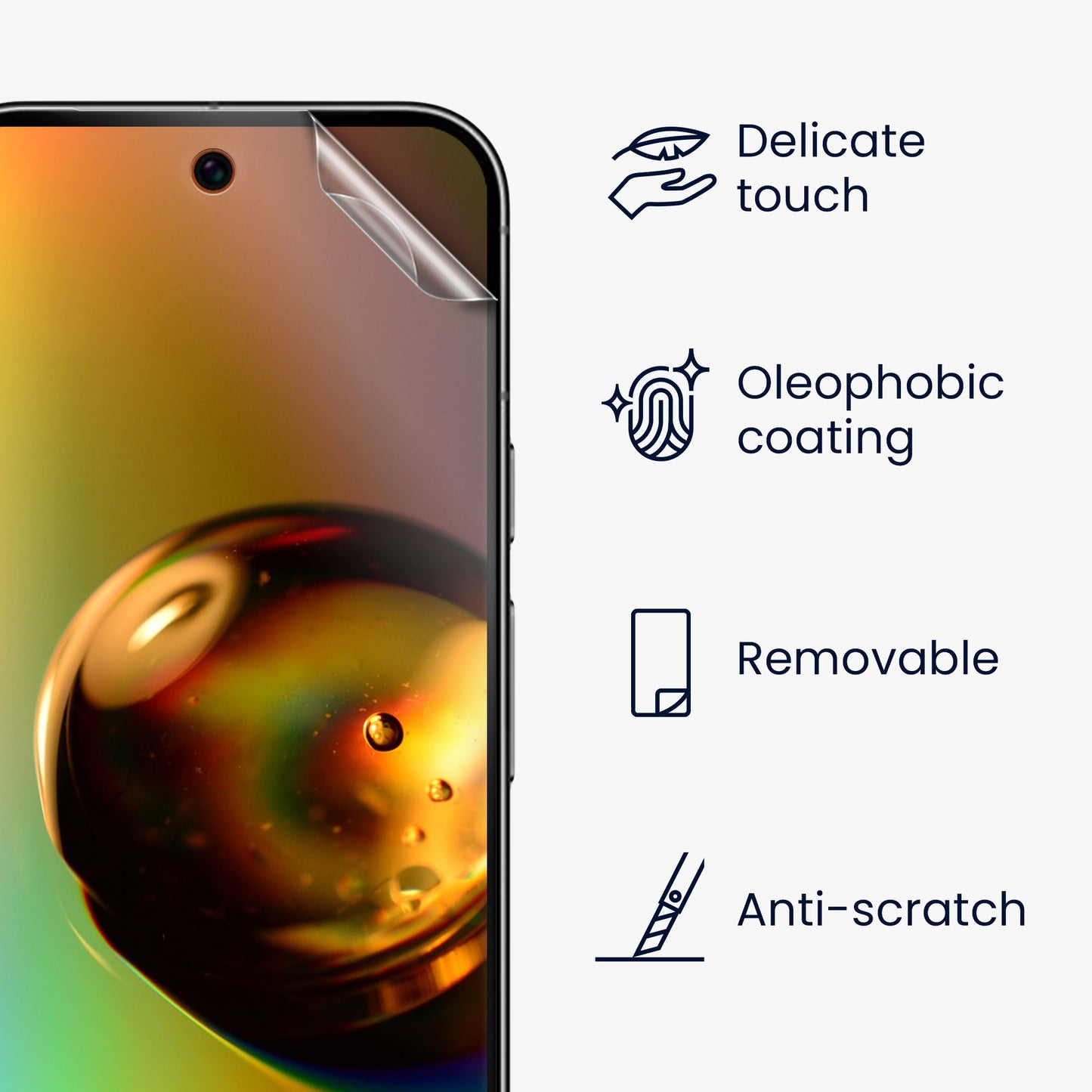 3x Folie kristallklar für Google Pixel 9a