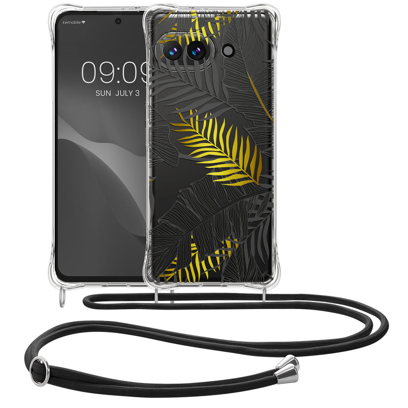 kwmobile Necklace Case kompatibel mit Google Pixel 9a Hülle Silikon Cover mit Handykette