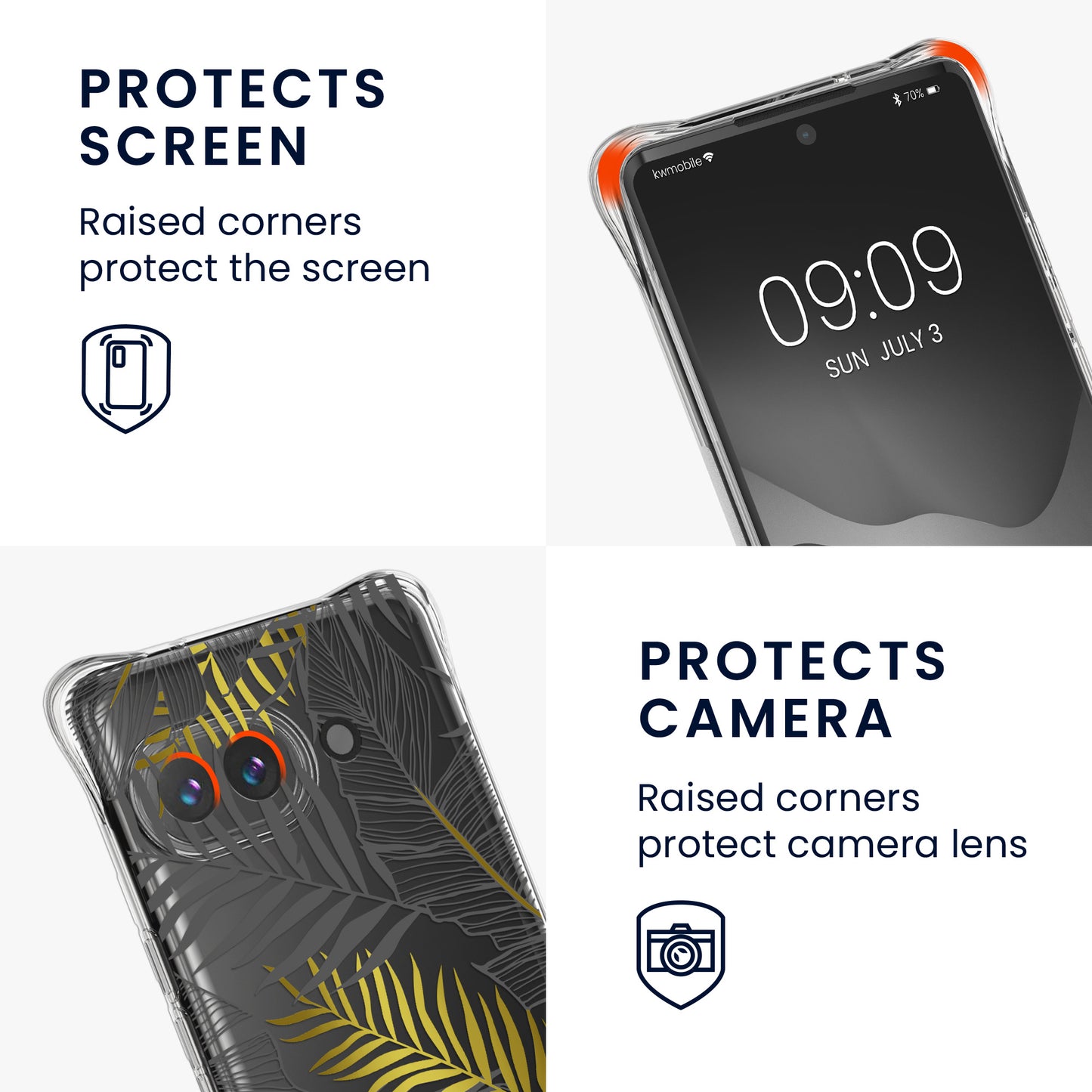 kwmobile Necklace Case kompatibel mit Google Pixel 9a Hülle Silikon Cover mit Handykette