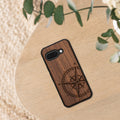 kwmobile Hülle kompatibel mit Google Pixel 9a Hülle - Case - Handy Cover - TPU Handyhülle Kompass Vintage