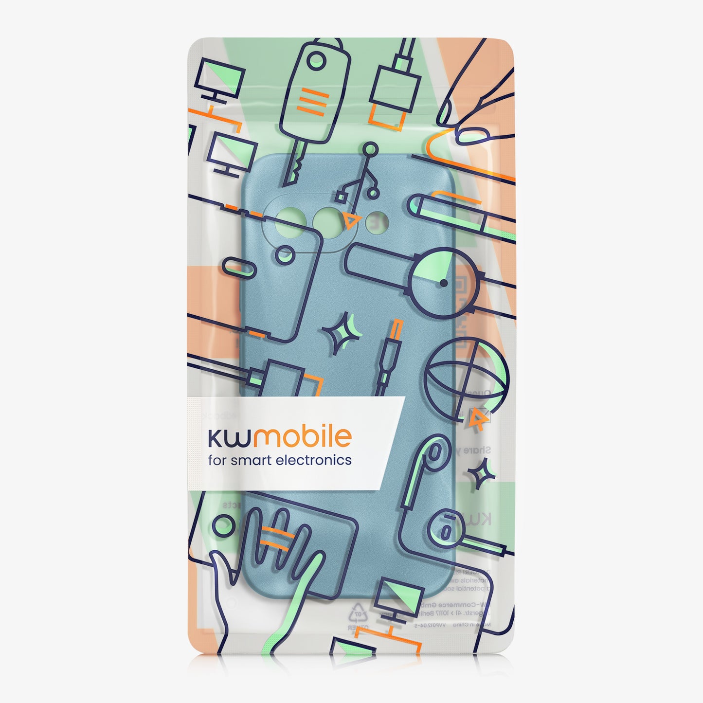 kwmobile Handyhülle für Google Pixel 9a Hülle - weiche Silikon Case - Schutzhülle Cover