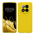 kwmobile Handyhülle kompatibel mit Xiaomi Redmi Note 14 Pro+ 5G / Redmi Note 14 Pro Plus 5G Hülle - Handy Case aus weichem Silikon in Strahlend Gelb Strahlend Gelb  