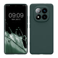 kwmobile Handyhülle kompatibel mit Xiaomi Redmi Note 14 Pro+ 5G / Redmi Note 14 Pro Plus 5G Hülle - Handy Case aus weichem Silikon in Blaugrün Blaugrün  