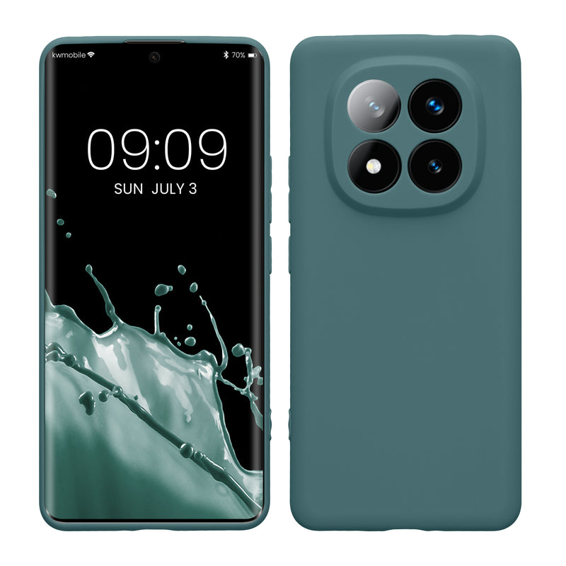 kwmobile Handyhülle kompatibel mit Xiaomi Redmi Note 14 Pro+ 5G / Redmi Note 14 Pro Plus 5G Hülle - Handy Case aus weichem Silikon in Arctic Night Arctic Night  