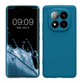kwmobile Handyhülle kompatibel mit Xiaomi Redmi Note 14 Pro+ 5G / Redmi Note 14 Pro Plus 5G Hülle - Handy Case aus weichem Silikon in Karibikblau Karibikblau  