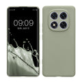 kwmobile Handyhülle kompatibel mit Xiaomi Redmi Note 14 Pro 5G / Poco X7 Hülle - Handy Case aus weichem Silikon in Graugrün Graugrün  
