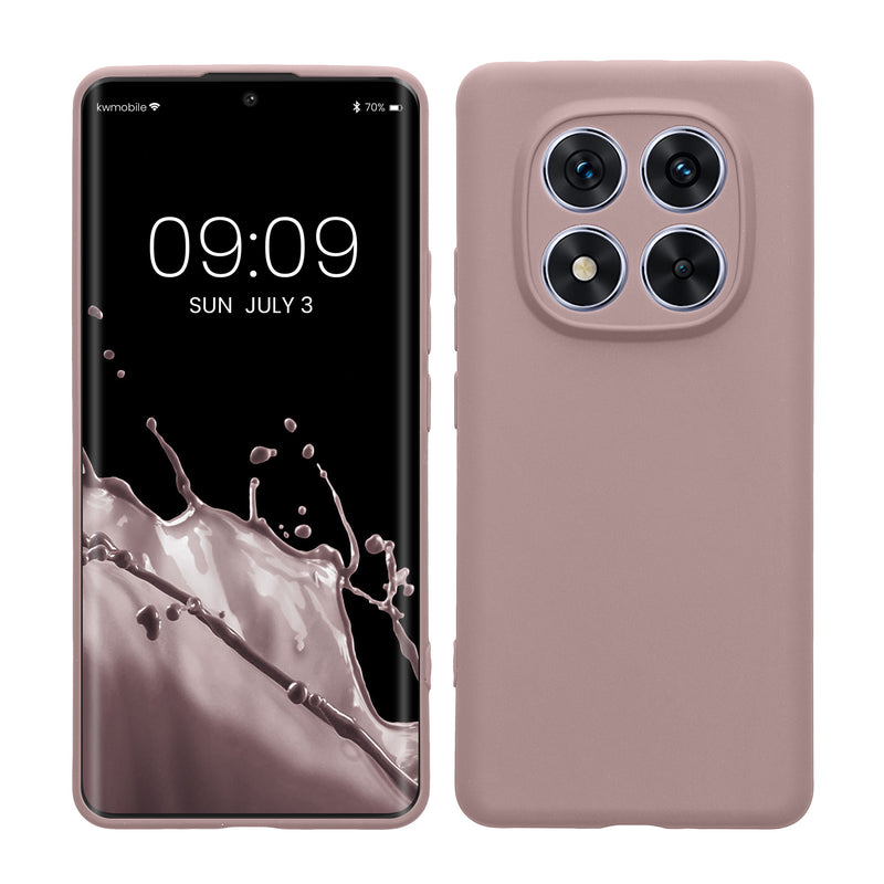 kwmobile Handyhülle kompatibel mit Xiaomi Redmi Note 14 Pro 5G / Poco X7 Hülle - Handy Case aus weichem Silikon in Nude Lilac Nude Lilac  