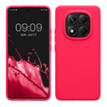 kwmobile Hülle kompatibel mit Xiaomi Redmi Note 14 Pro 5G / Redmi Note 14 Pro+ 5G / Poco X7 Hülle - Silikon Handy Case - Handyhülle weiche Oberfläche - kabelloses Laden - Neon Pink Neon Pink  