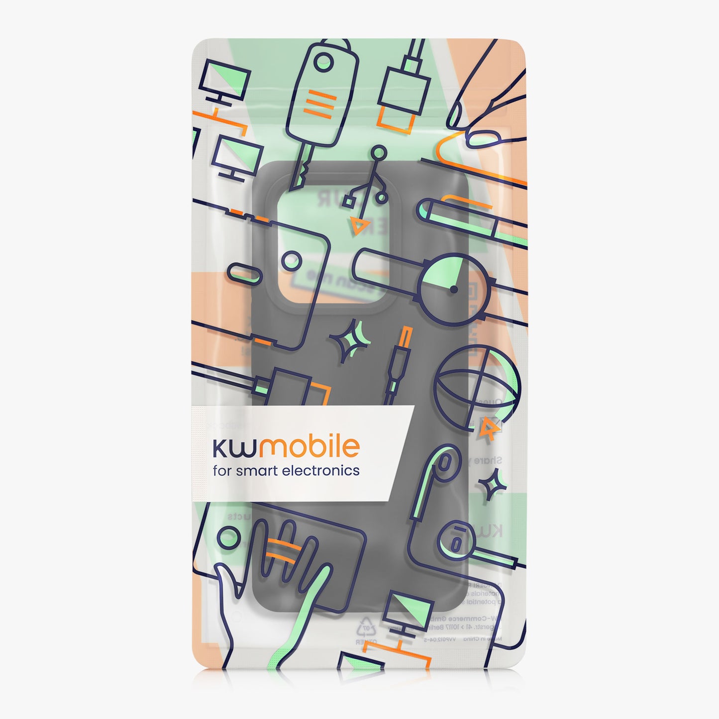 kwmobile Handyhülle für Xiaomi Redmi Note 14 5G (Nicht für 4G) Hülle - Case Silikon - Kabelloses Laden - Schutzhülle Cover