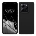 kwmobile Hülle kompatibel mit Xiaomi Redmi Note 14 5G (Nicht für 4G) Hülle - Silikon Handy Case - Handyhülle weiche Oberfläche - kabelloses Laden - Schwarz Schwarz  