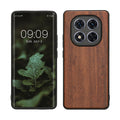 kwmobile Hülle kompatibel mit Xiaomi Redmi Note 14 Pro 5G / Poco X7 Hülle - Holz Case - stoßfestes Handy Cover - TPU Handyhülle in Vintage Braun Braun Vintage Braun  