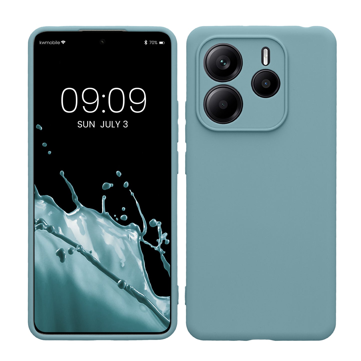 kwmobile Handyhülle kompatibel mit Xiaomi Redmi Note 14 5G (Nicht für 4G) Hülle - Handy Case aus weichem Silikon in Antique Stone Antique Stone  