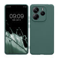 kwmobile Handyhülle kompatibel mit Xiaomi Redmi Note 14 5G (Nicht für 4G) Hülle - Handy Case aus weichem Silikon in Blaugrün Blaugrün  