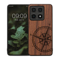 kwmobile Hülle kompatibel mit Xiaomi 14T Hülle - Case - Handy Cover - TPU Handyhülle Kompass Vintage