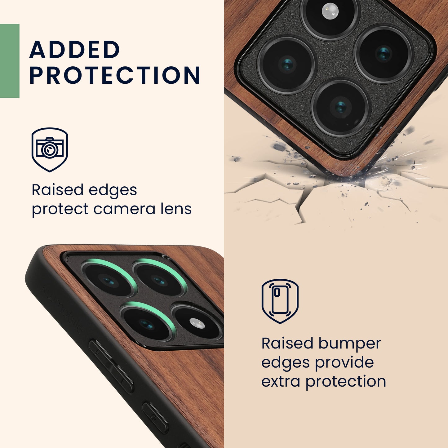 kwmobile Hülle kompatibel mit Xiaomi 14T Hülle - Case - Handy Cover - TPU Handyhülle Kompass Vintage