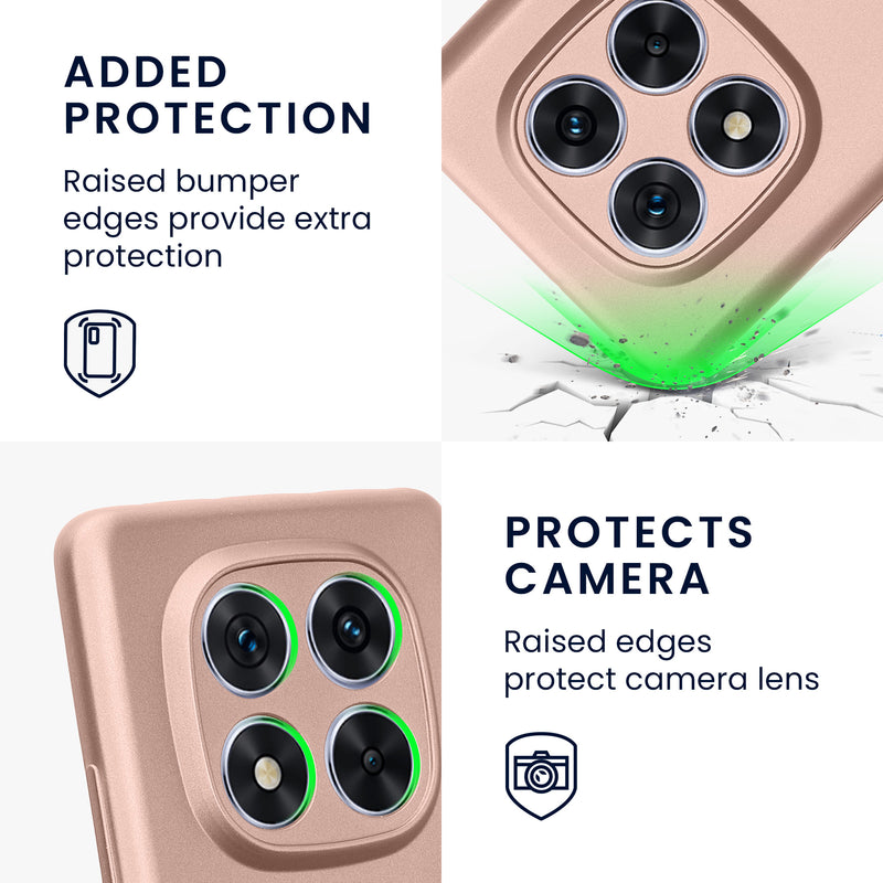 kwmobile Handyhülle für Xiaomi Redmi Note 14 Pro 5G / Poco X7 Hülle - weiche Silikon Case - Schutzhülle Cover