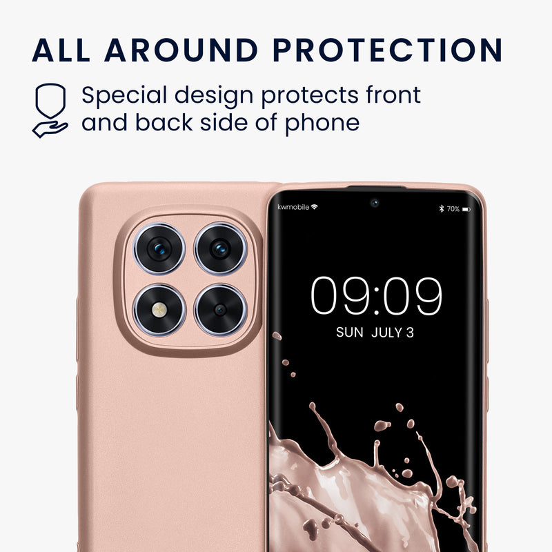 kwmobile Handyhülle für Xiaomi Redmi Note 14 Pro 5G / Poco X7 Hülle - weiche Silikon Case - Schutzhülle Cover