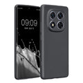 kwmobile Handyhülle kompatibel mit Xiaomi Redmi Note 14 Pro 5G / Poco X7 Hülle - weiche Silikon Case metallisch schimmernd in Metallic Grau Metallic Grau  