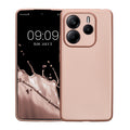 kwmobile Handyhülle für Xiaomi Redmi Note 14 5G (Nicht für 4G) Hülle - weiche Silikon Case metallisch schimmernd - Schutzhülle Cover
