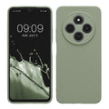 kwmobile Handyhülle kompatibel mit Xiaomi Redmi 14C / Poco C75 Hülle - Handy Case aus weichem Silikon in Graugrün Graugrün  
